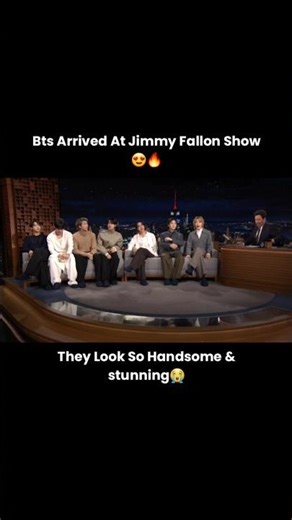BTS On Jimmy Fallon Show | They Look So Handsome | Bts on Late Night Show with Jimmy Fallon