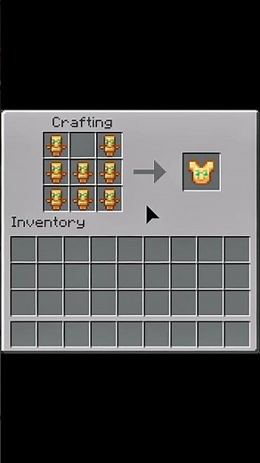 crafting totem armor moment #minecraft #shorts #youtube