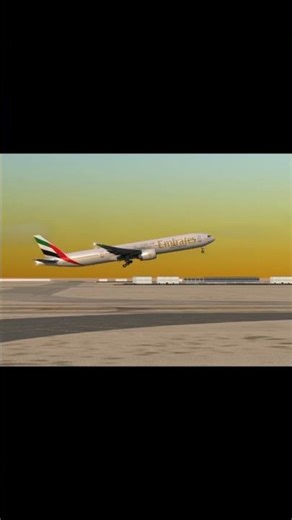 Emirates b777 300ER #realflightsimulator #aviation #airplane #takeoff #flightsimulator