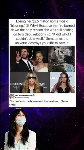 Why she was happy her house burned down. #MileyCyrus #MalibuFire #LifeLessons #Divorce #Spirituality