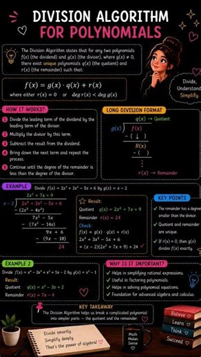 Division Algorithm for Polynomials