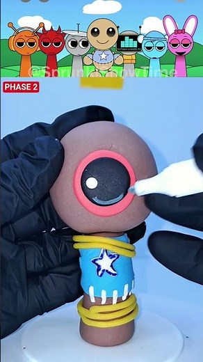 Sprunki 🎵 I Made Kick The Buddy 🧸 Phase 2 👹 With Clay 🟤🔵 #sprunki 🎶