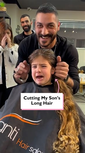 2.3M views · 12K reactions | My 4 year old is getting his long, beautiful hair chopped off  | Four Nine | Facebook