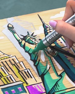 1.3K views · 560 reactions | Get the versatility of acrylic paint and the convenience of a marker all in one awesome tool.  | Arteza.co.uk | Facebook