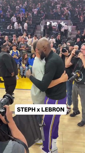 🫂 Rivalry on the court, brotherhood off of it. 🤝 [LeBron James, Stephen Curry]