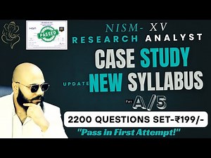 NISM 15 - Research Analyst Case Study Part 5- | Full Solution & Explanation in Hindi & English