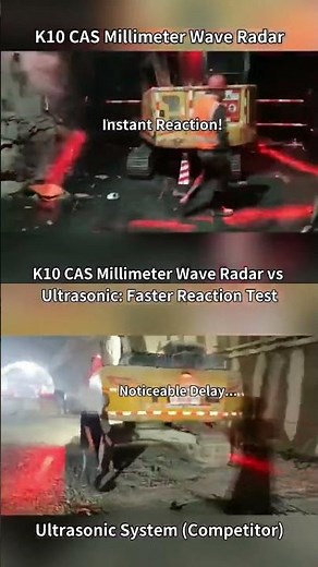 K10 CAS Millimeter Wave Radar vs Ultrasonic: Faster Reaction Test
