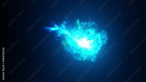 animated abstract trail colorful stroke lightning bolt visualizer vj