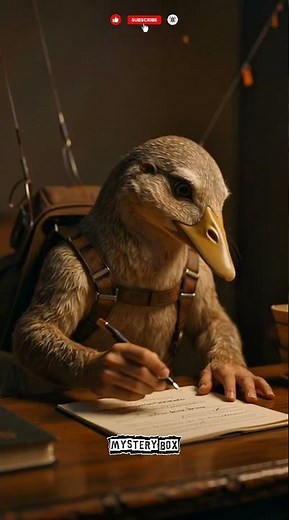 Duck writing a letter like a pro! 🤣🐾 #FunnyAnimals #ViralShorts #AnimalLife #CuteAnimals