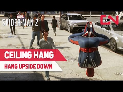 How to Hang Upside Down in Spider Man 2 - Ceiling Takedowns