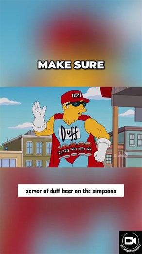 server of duff beer on the simpsons