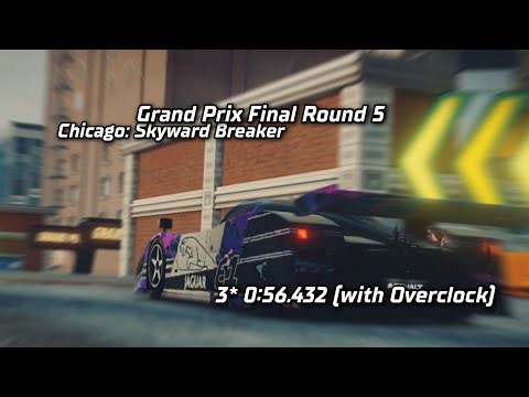 Asphalt Legends: Jaguar XJR-9 Grand Prix Final Round 5 - Skyward Breaker : 3⭐ 0:56.432 (OC)