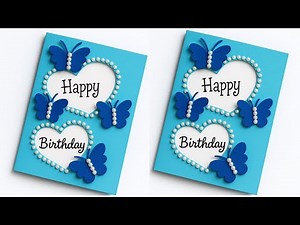 DIY - How to make Special Butterfly Birthday Card | Beautiful Handmade Birthday card | Gift Idea.