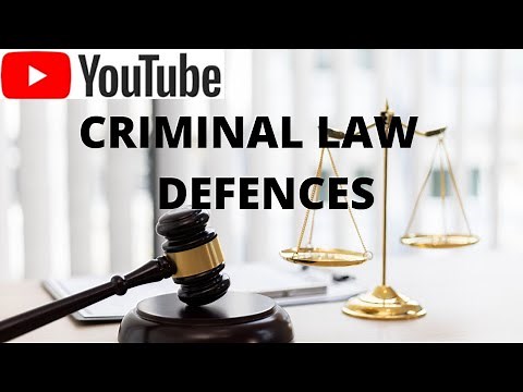 Defenses to criminal offences - Criminal law