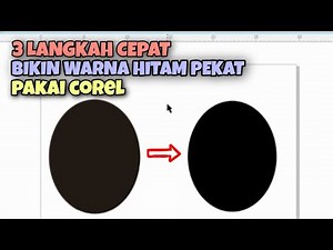 3 langkah cepat cara membuat warna hitam pekat pakai Corel draw