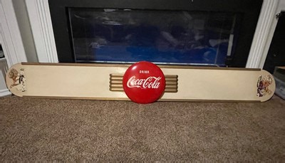 1950 Vintage Coca Cola Kay Sprite Boy Masonite BUTTON Display Sign Super Rare! | eBay