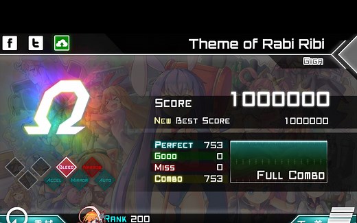 【Dynamix】东东首个giga难度满分100w手元达成!