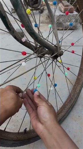 Adding Vintage Spoke Beads to an Old Bicycle! 🚲🌈 Nostalgic Bike Upgrade