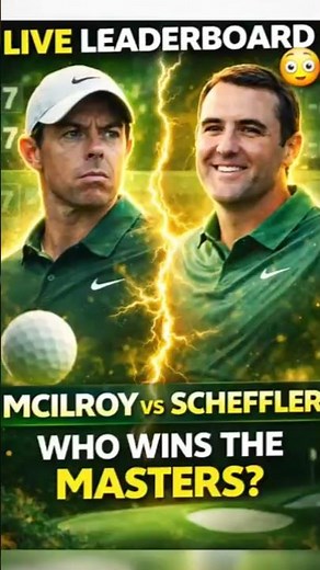 MASTERS 2026 LEADERBOARD ⛳ #viral #trending #masters2026 #golf #mcilroy #scheffler #shorts