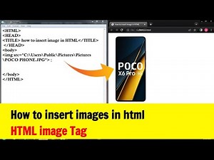 How to insert images in html using notepad | HTML Image Tag