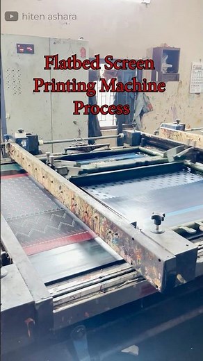 Screen Printing Machine Process | Cotton Saree Printing Factory