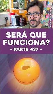 TESTE: Vela feita com Laranja