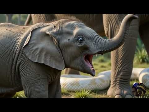 Giant Python Attacks an Elephant | Epic Wildlife Battle | Elephant vs Python