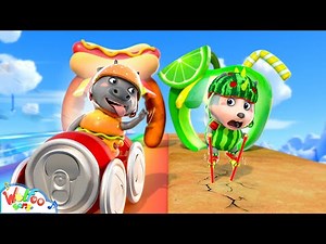 Stop Overeating! Healthy Food Run Challenge Song | Wolfoo Kids Songs