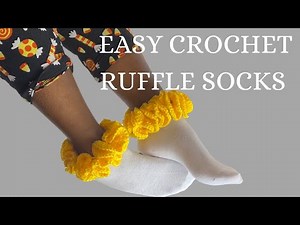 “How to Crochet Easy Ruffle Socks | Step-by-Step Beginner Tutorial”
