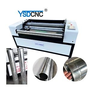 [Hot Item] New Straight Pipe Automatic Rolling Machine Aluminum Plate Insulation Pipe Edge Crimping Machine Automatic Blanking Machine
