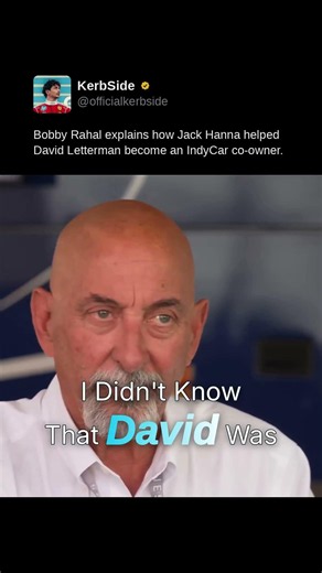 Bobby Rahal explains how Jack Hanna helped David Letterman become an IndyCar co-owner.