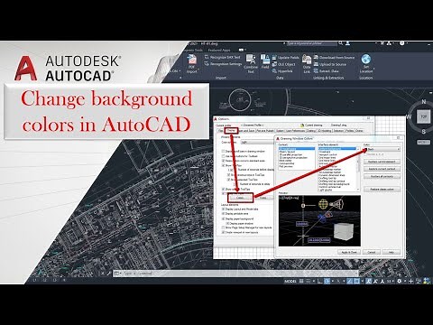 How to change background colors in AutoCAD doe model space and layout