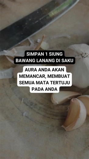 Mbak Widri on Instagram: "Simpan 1 siung bawang lanang di saku. Aura Anda akan memancar, membuat semua mata tertuju pada Anda"