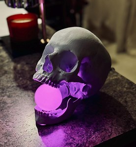 Life-size Skull Lamp: LED Color Changing Skeleton Mood Light - Etsy