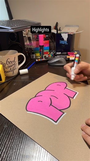 Testing my new #posca 17k #artandcraft #drawing Thank you for watching