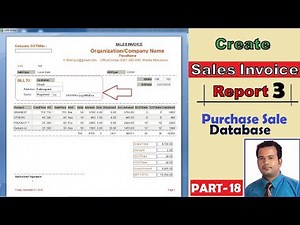 Purchase sale Database in access Part 18 -Sales Invoice Report 3