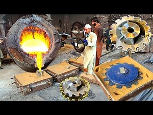 How Expert Machinist Make Large Size Industrial Gears-Manufacturing Process of Industrial Gears |