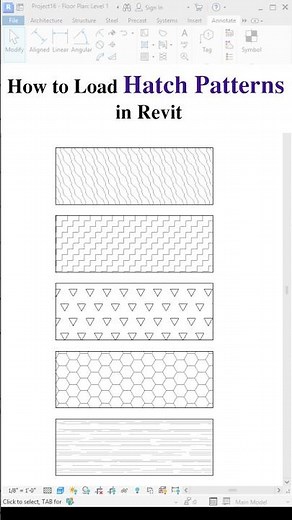 Revit Hatch Pattern | #revitmep #hvac #plumbing #mep #revittutorial