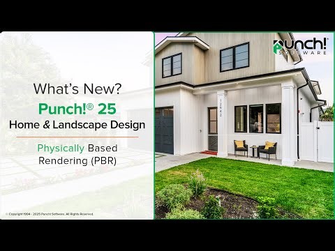 What's New in Punch! 25 Home & Landscape Design? Physically Based Rendering (PBR)