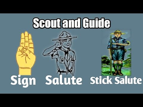 Scout Guide Chinh Aur Salute Kab Aur Kaise Karte Hain | Scout Guide Sign And Salute