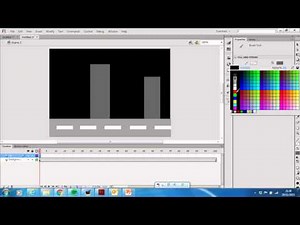 Creating a new scene in Adobe Flash CS6 (I also show you how to make and move a car)