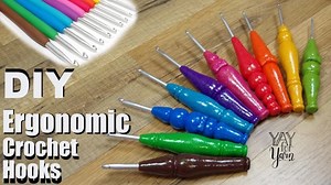 DIY Beautiful Ergonomic Crochet Hooks from Polymer Clay - Tutorial for Beginners - Yay For Yarn