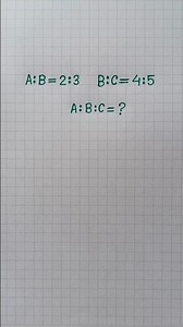 Can you find A:B:C in 10 seconds? #ratio #mathematics #mathstricks #mathisfun