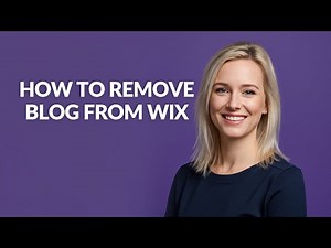 HOW TO REMOVE BLOG FROM WIX - Julia'sTutorials