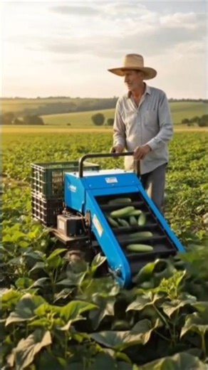Fresh Cucumber Harvest | Modern Farming in the Field 🥒🚜