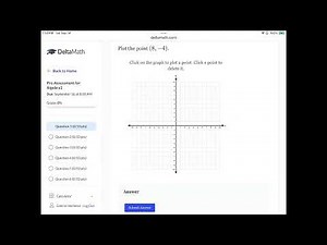 Pre-assessment Algebra 1, Delta Math Q01