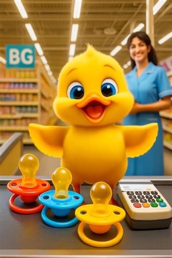 Little Duck Buys Pacifiers and the Heartwarming Race#cute#duck#shorts