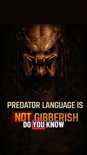 Predator Language Explained. #predator #movies #moviefacts #scifi #predatorbadlands