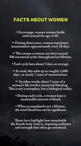 Read this slowly—before judging a woman’s strength, remember that her body endures years of pain, blood, and resilience in complete silence.. . . #FactsAboutWomen #FemaleStrength #WomenResilience #BiologicalReality #RespectWomen #UnseenStrength | Sophia Ava
