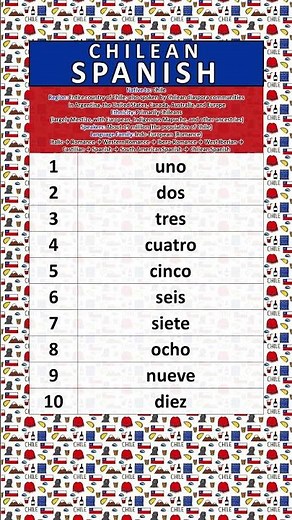 NUMBERS IN THE CHILEAN SPANISH LANGUAGE